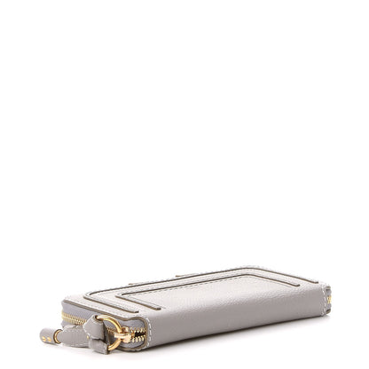Chloe Calfskin Marcie Long Zip Around Wallet Cashmere Grey 4 of 9