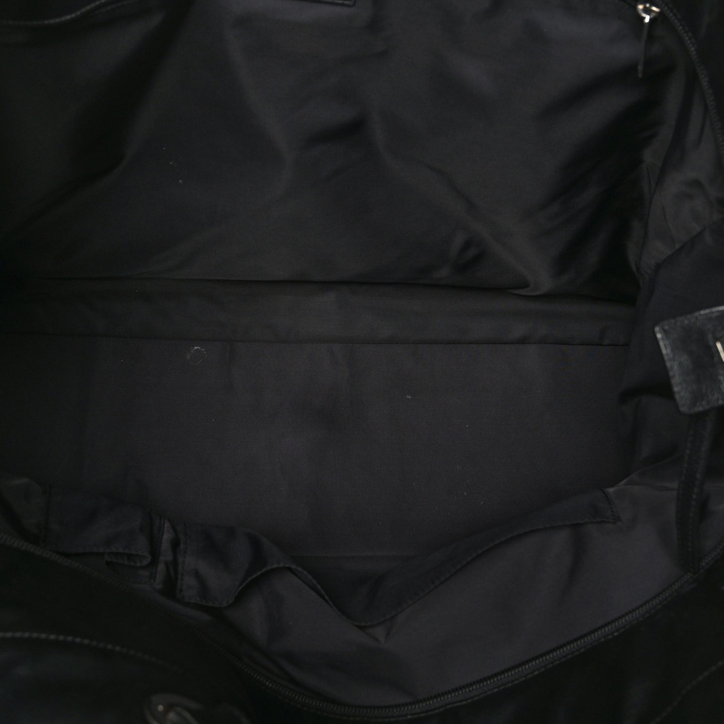 Coated Canvas Stitched XL Paris Biarritz Tote Black