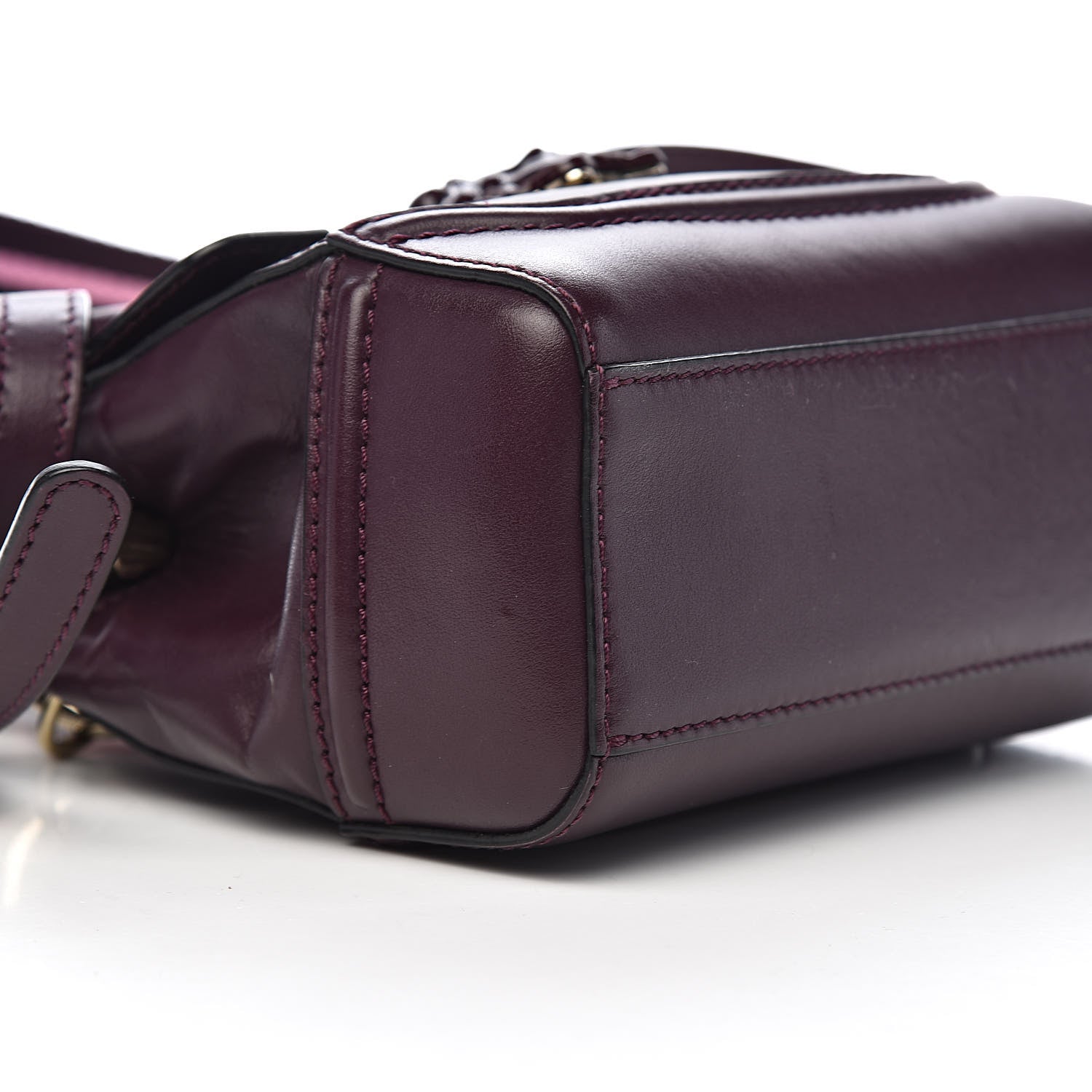 Versace Calfskin Small Palazzo Empire Bag Burgundy 8 of 10
