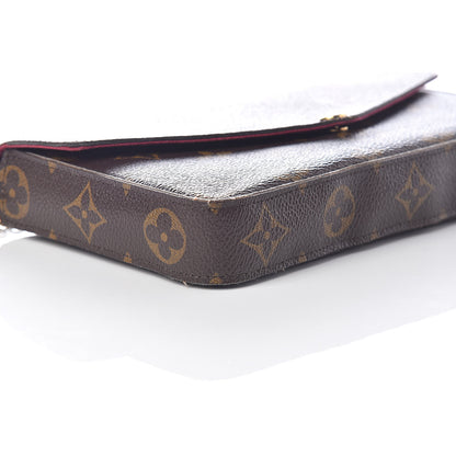 Louis Vuitton Monogram Pochette Felicie Chain Wallet Fuchsia 7 of 9