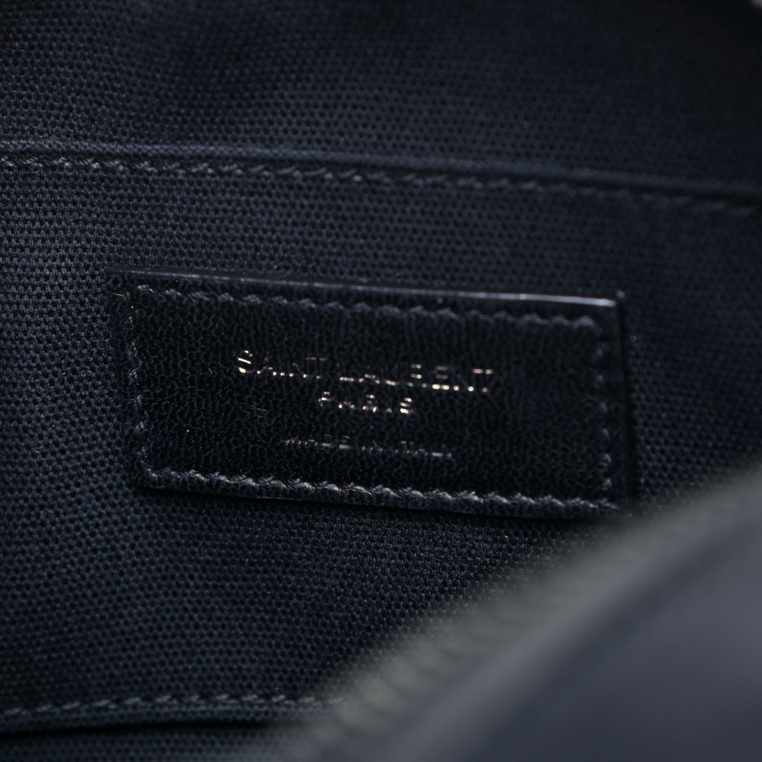 Saint Laurent Lambskin Nylon Small Camp Camera Bag Black 5 of 5
