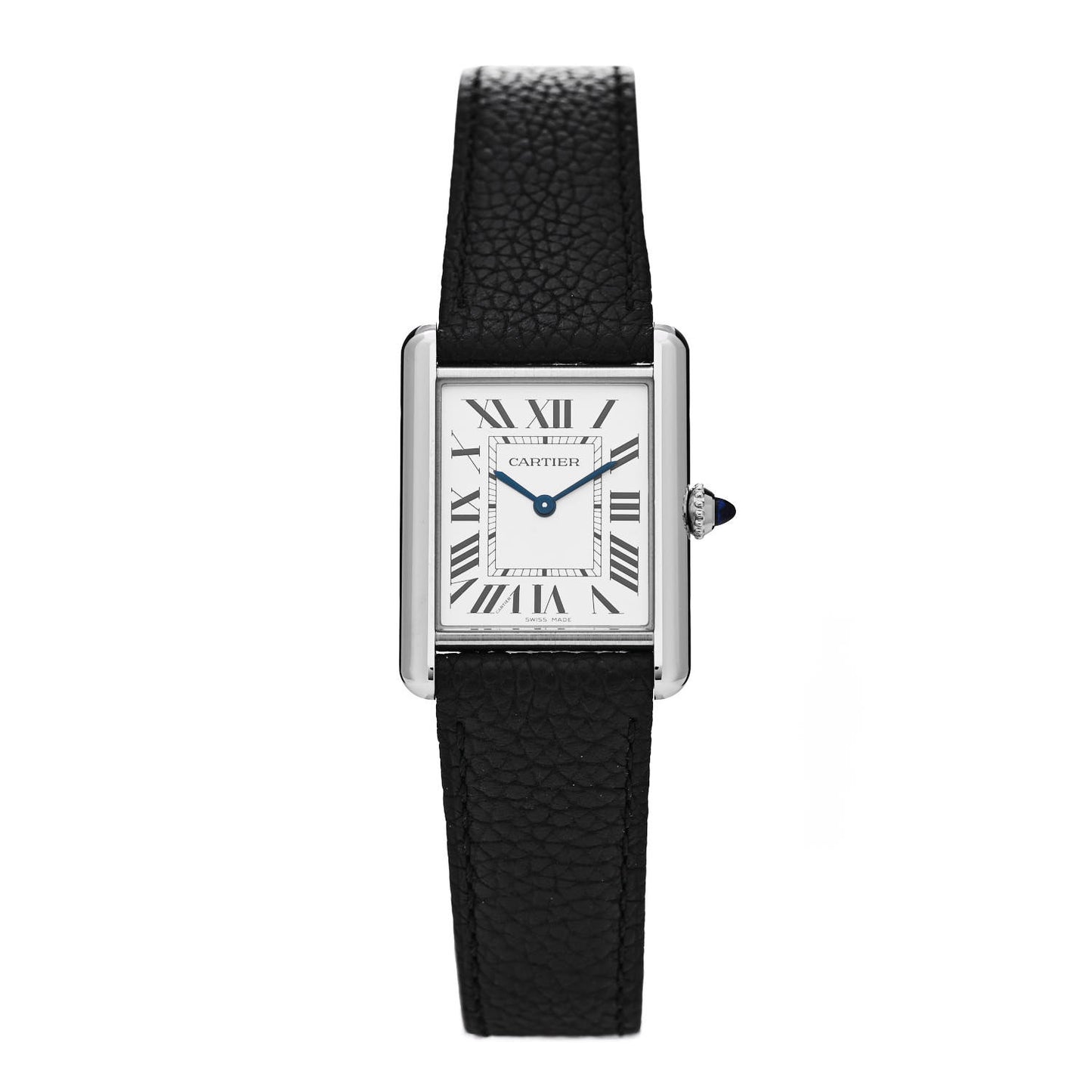 Stainless Steel Calfskin 25mm Must de Cartier Tank Quartz Watch