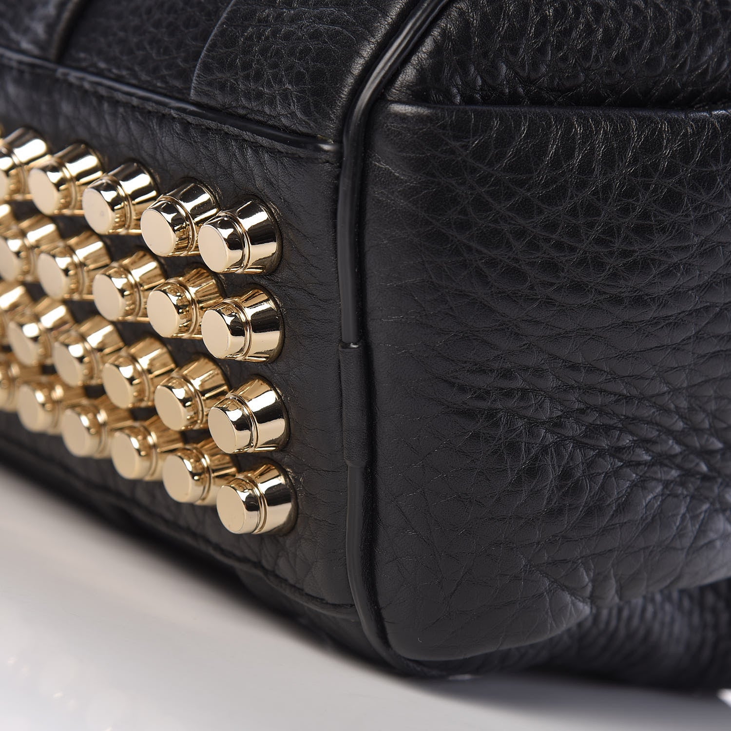 Alexander Wang Pebbled Lambskin Rockie Black Pale Gold Hardware 10 of 10