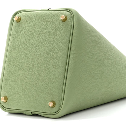 Hermes Taurillon Clemence Picotin Lock 18 PM Vert Criquet 10 of 11