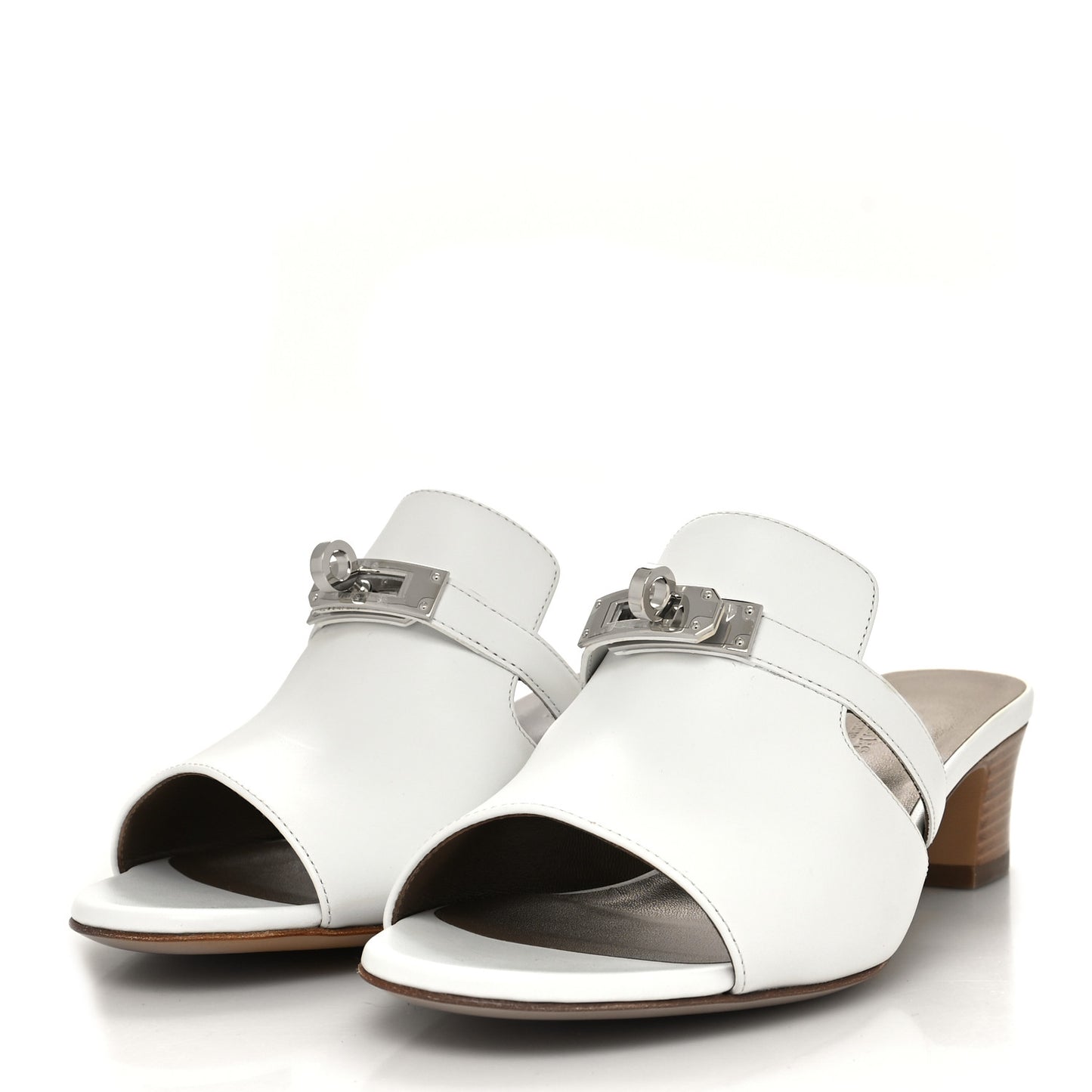 Goatskin Candy Sandals 37.5 White