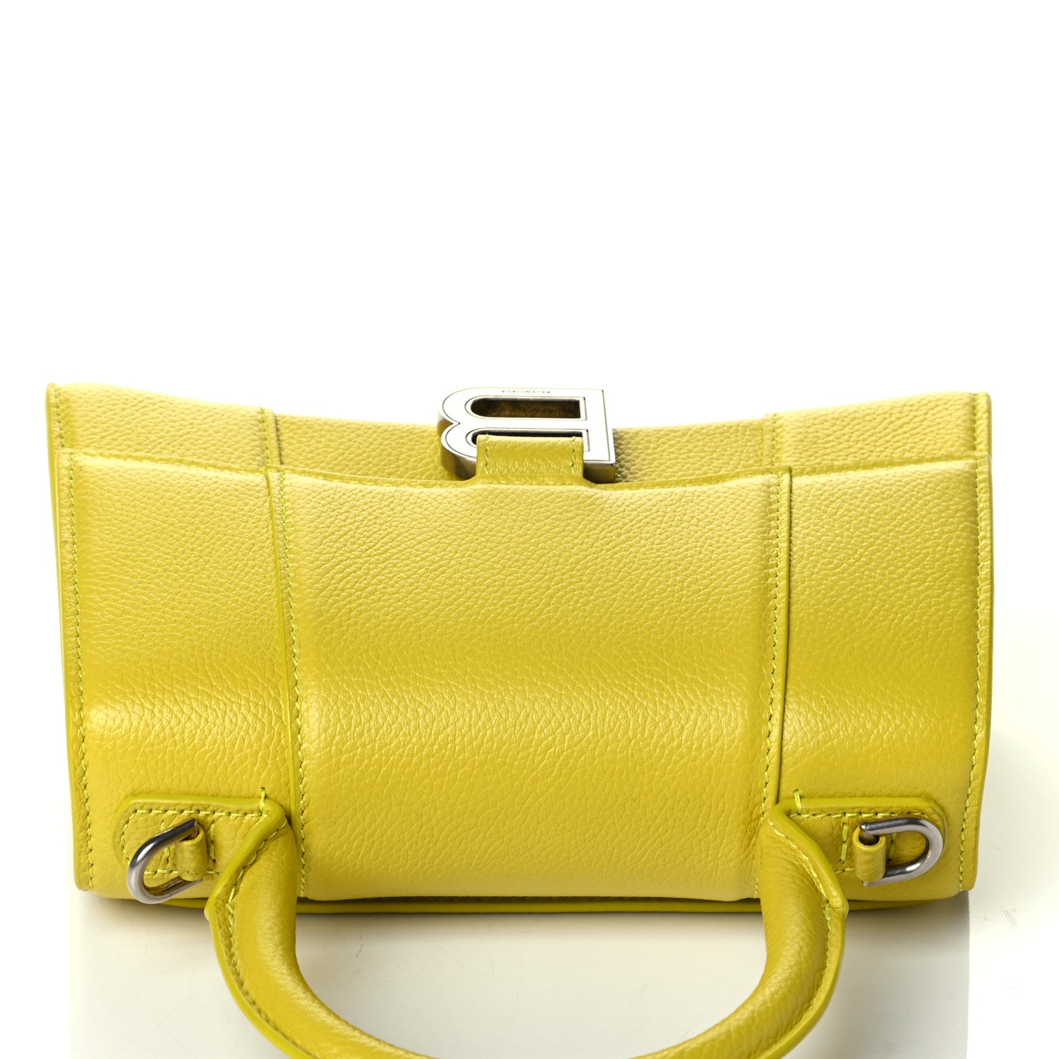 Balenciaga Grained Calfskin Hourglass Top Handle Bag XS Lime 7 of 7