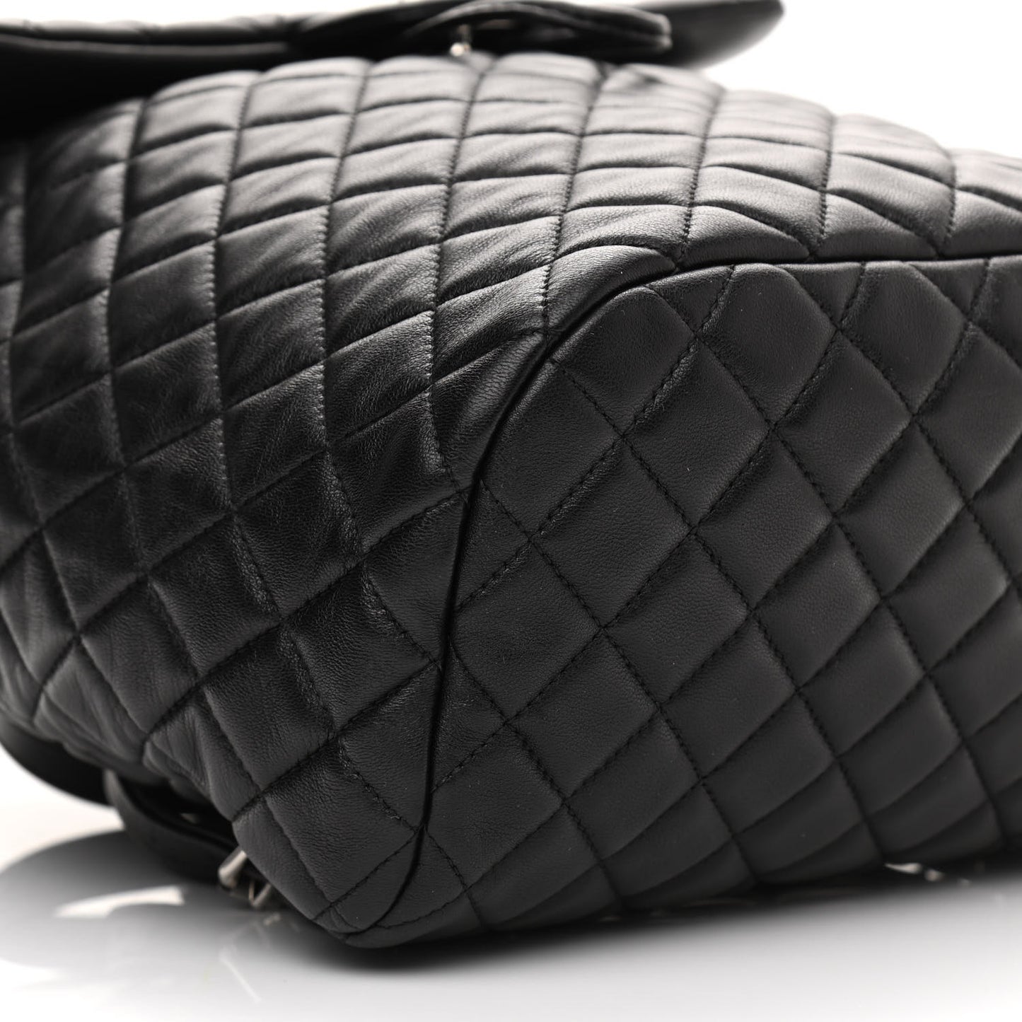 Calfskin Quilted Large Urban Spirit Backpack Black