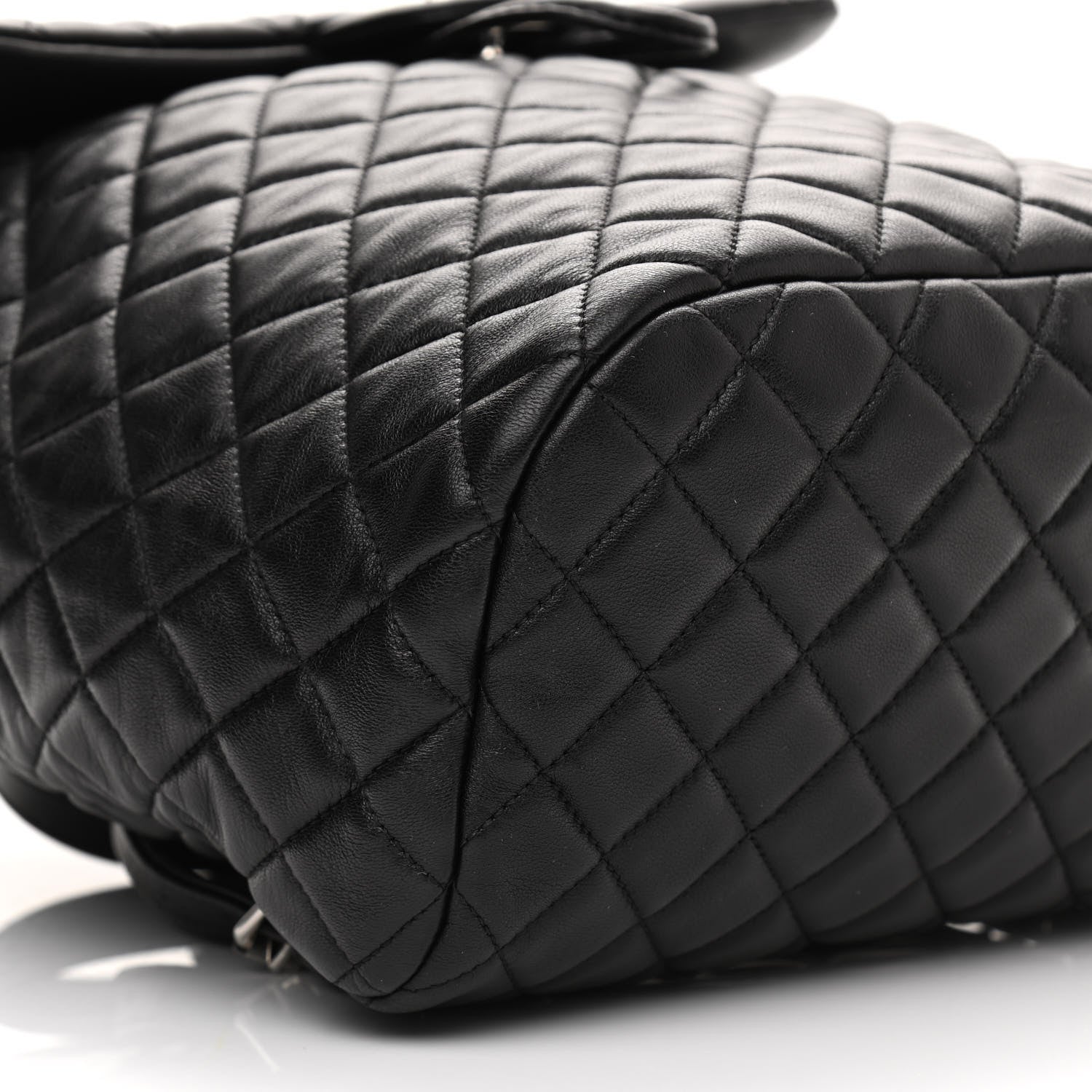 Chanel Calfskin Quilted Large Urban Spirit Backpack Black 9 of 10