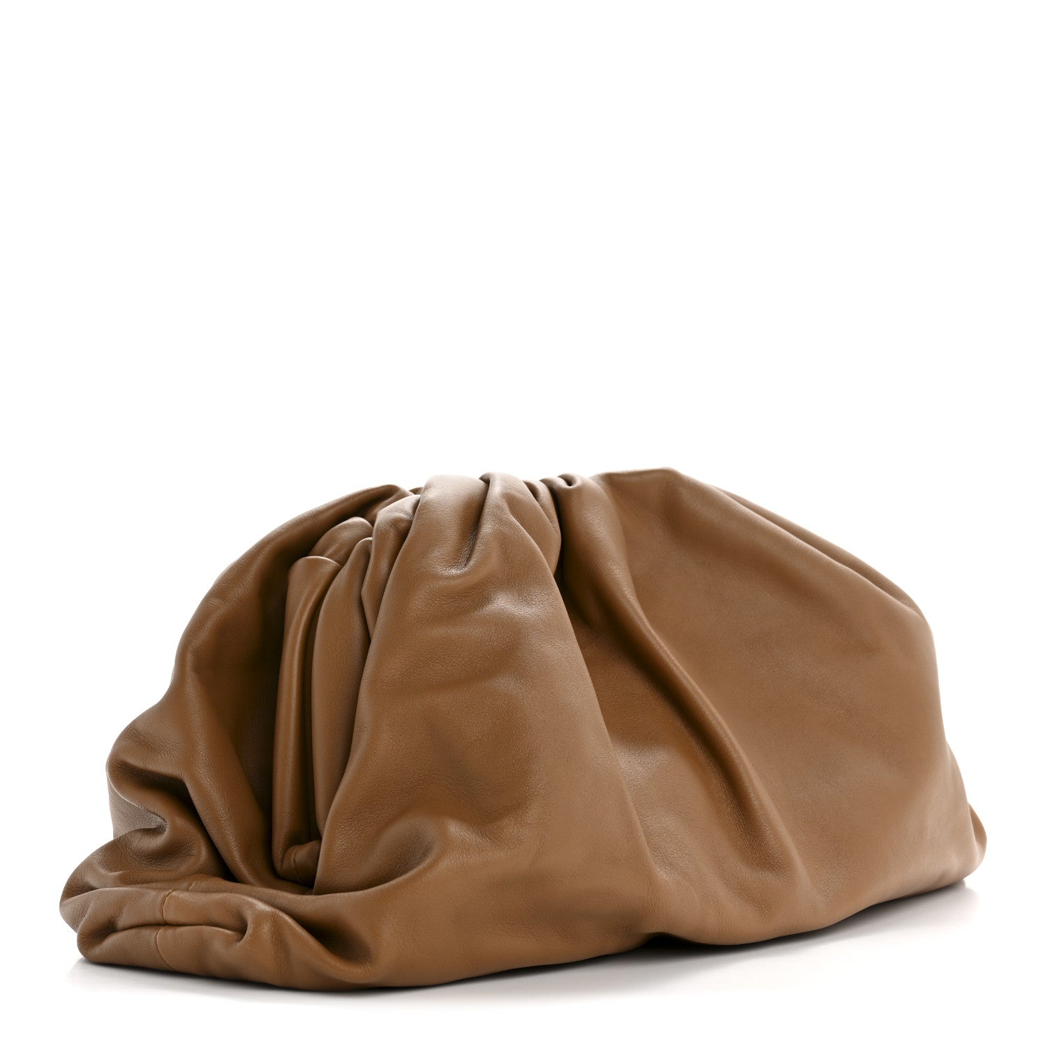 Bottega Veneta Smooth Butter Calf The Pouch Oversized Clutch Cammello 3 of 11