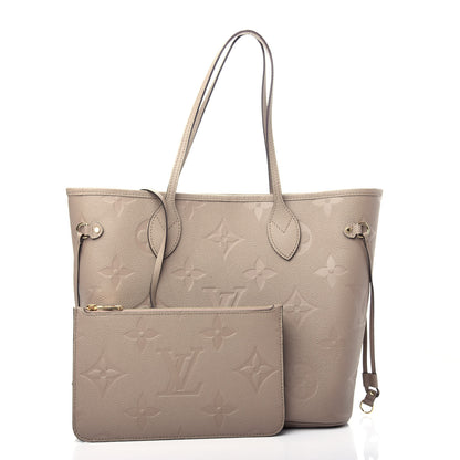 Louis Vuitton Empreinte Monogram Giant Neverfull MM Tourterelle 3 of 12