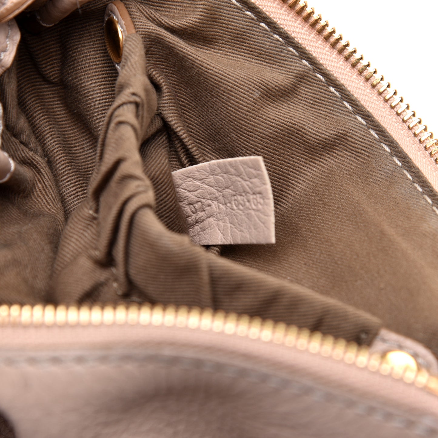 Calfskin Mini Marcie Satchel Nude Pink