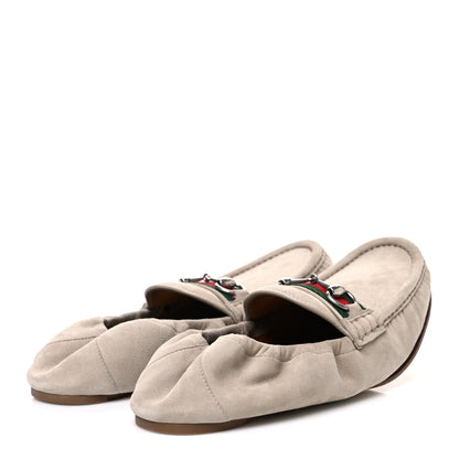 Gucci Suede Mens 1953 Horsebit Loafers 9 Oatmeal 5 of 10