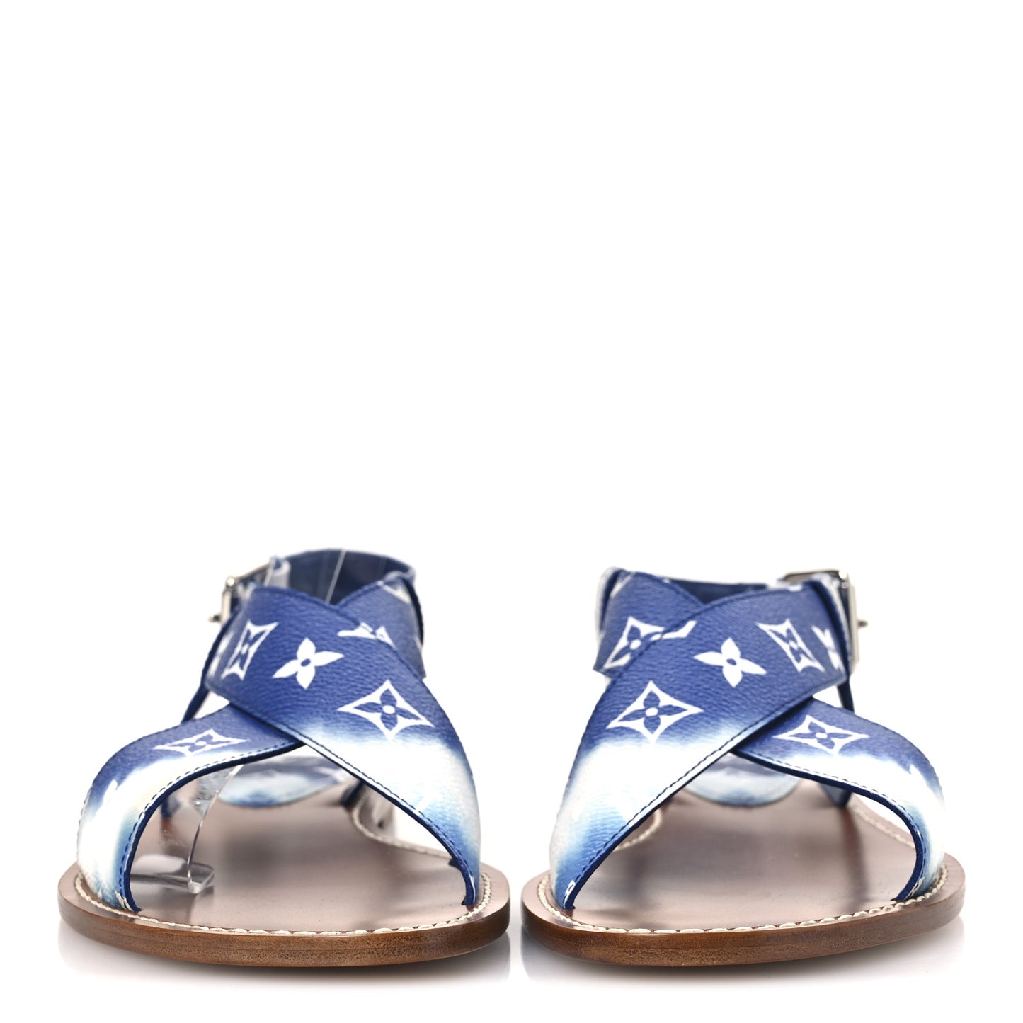 Monogram Escale Palma Flat Sandals 40 Blue