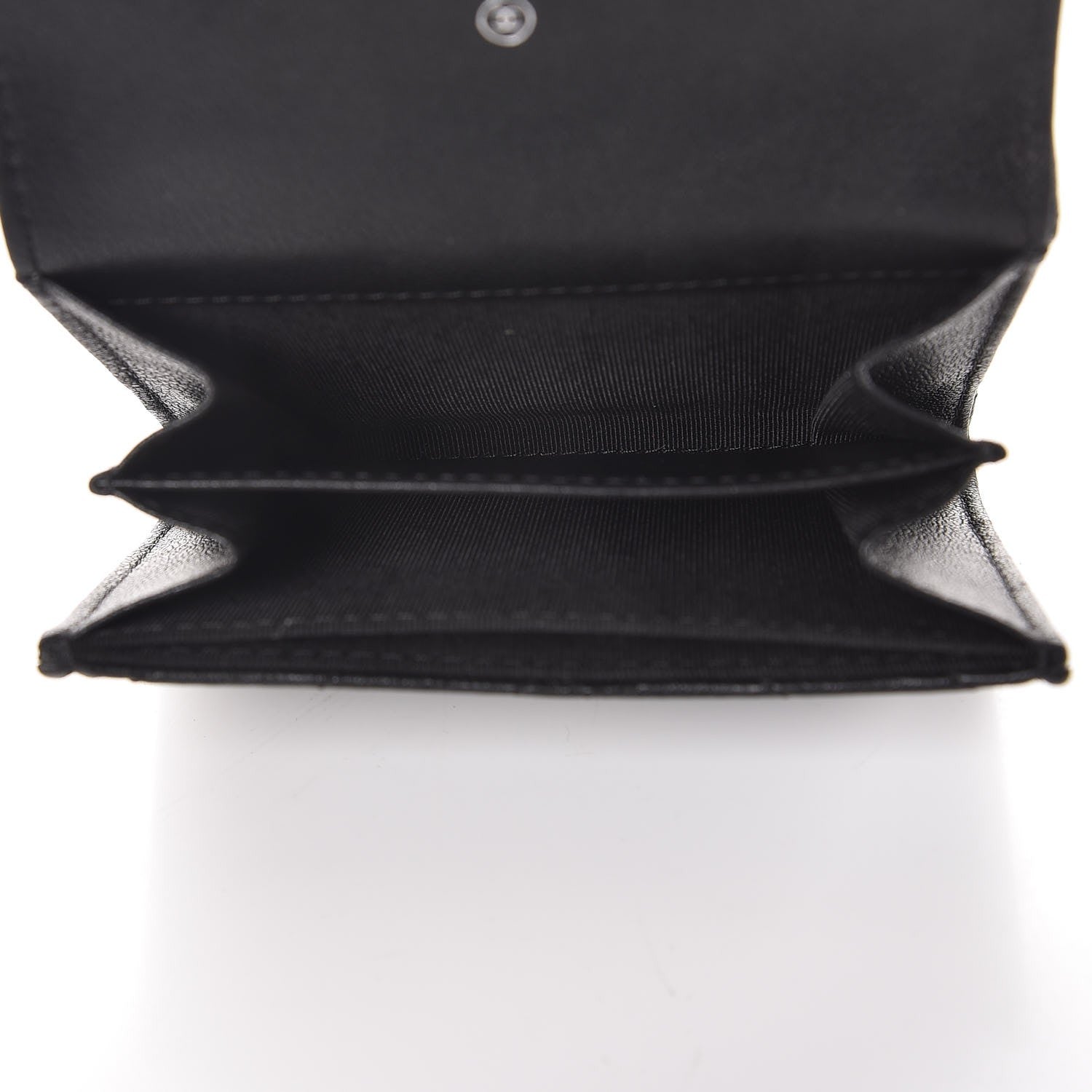 Chanel Sheepskin Chevron Quilted Reissue Card Holder Wallet So Black 5 of 9