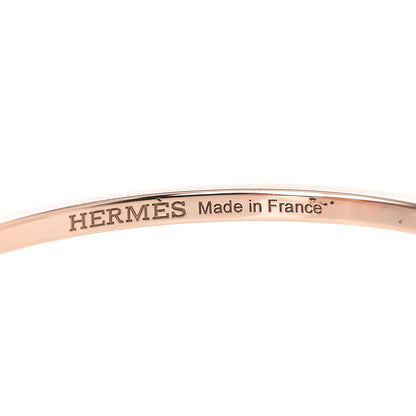 Hermes 18K Rose Gold Diamond MM Chaine d'Ancre Verso Bracelet SH 3 of 5