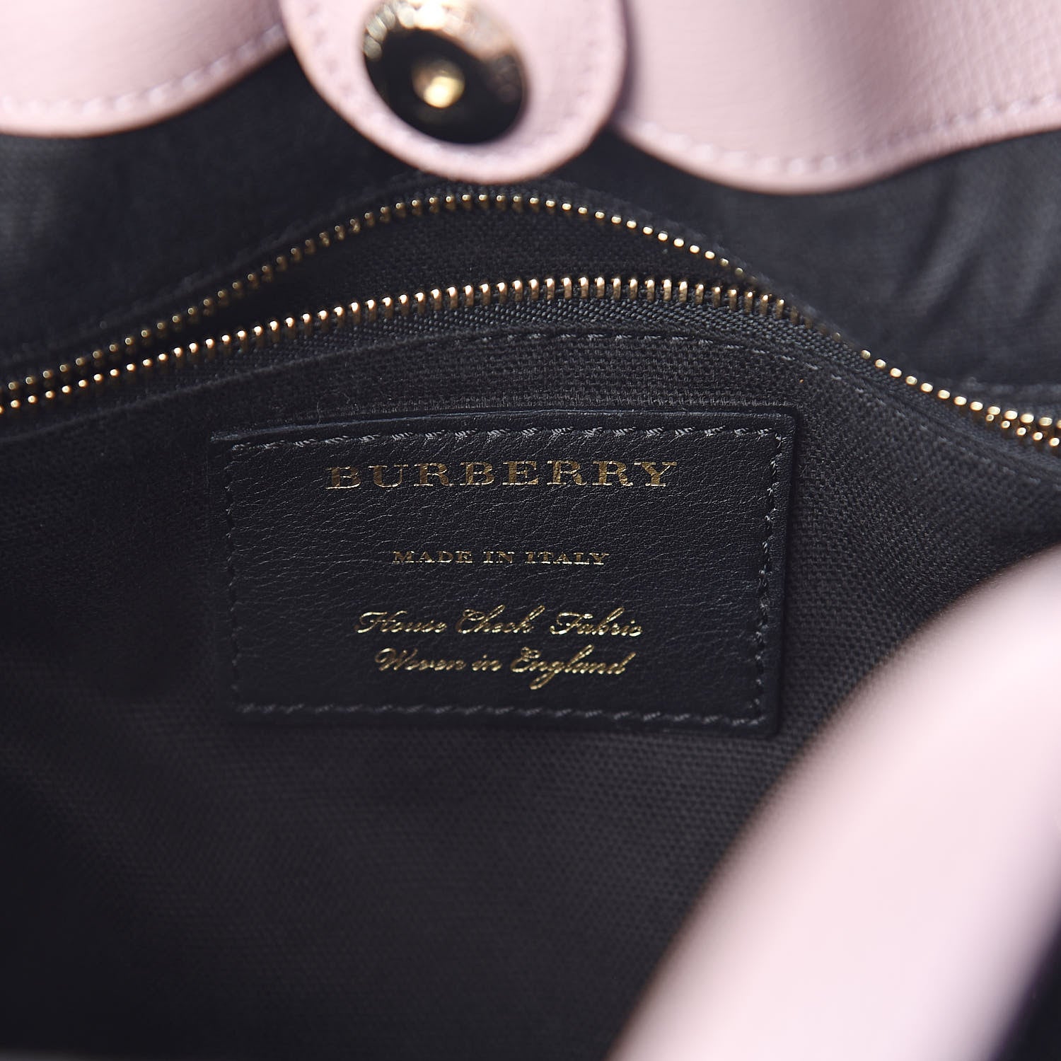 Burberry Grainy Calfskin House Check Small Canterbury Tote Pale Orchid 6 of 9