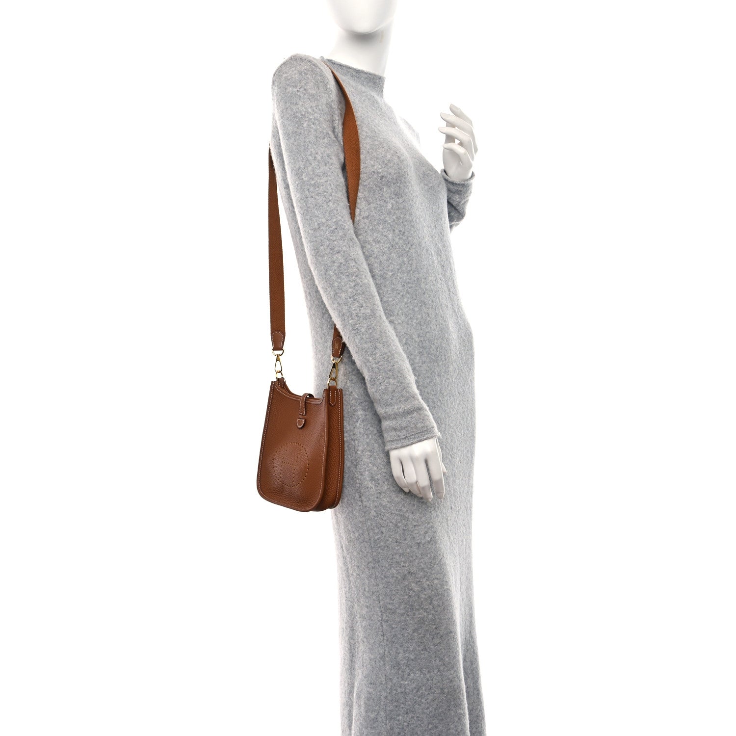 Hermes Taurillon Clemence Evelyne TPM Gold 2 of 10