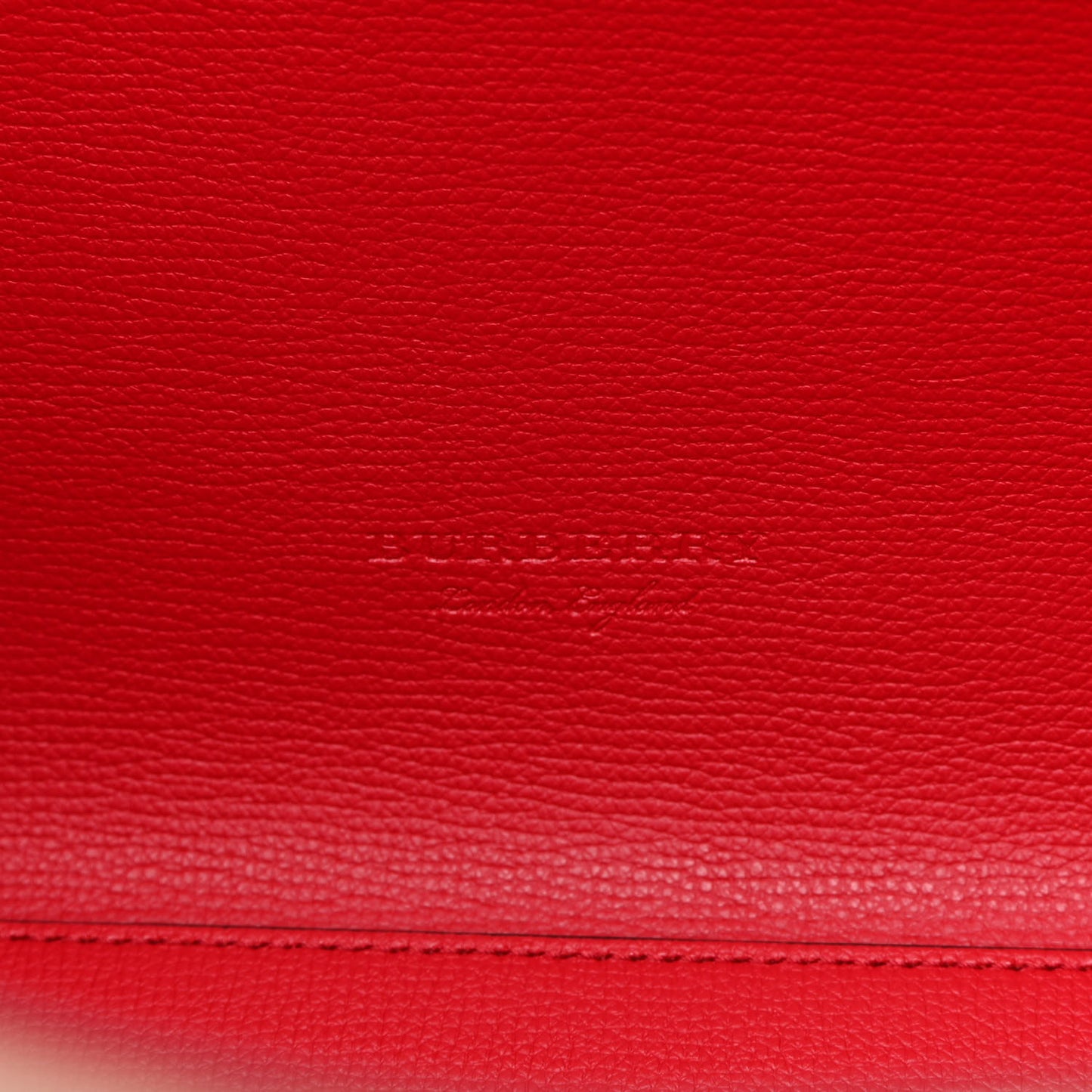 Grainy Calfskin Haymarket Check Small Reversible Tote Red