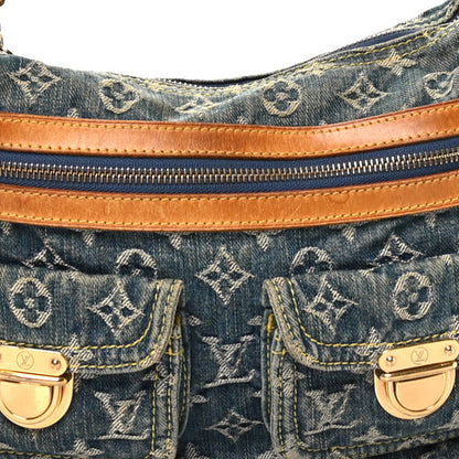 Louis Vuitton Monogram Denim Baggy PM Blue Blue 8 of 12