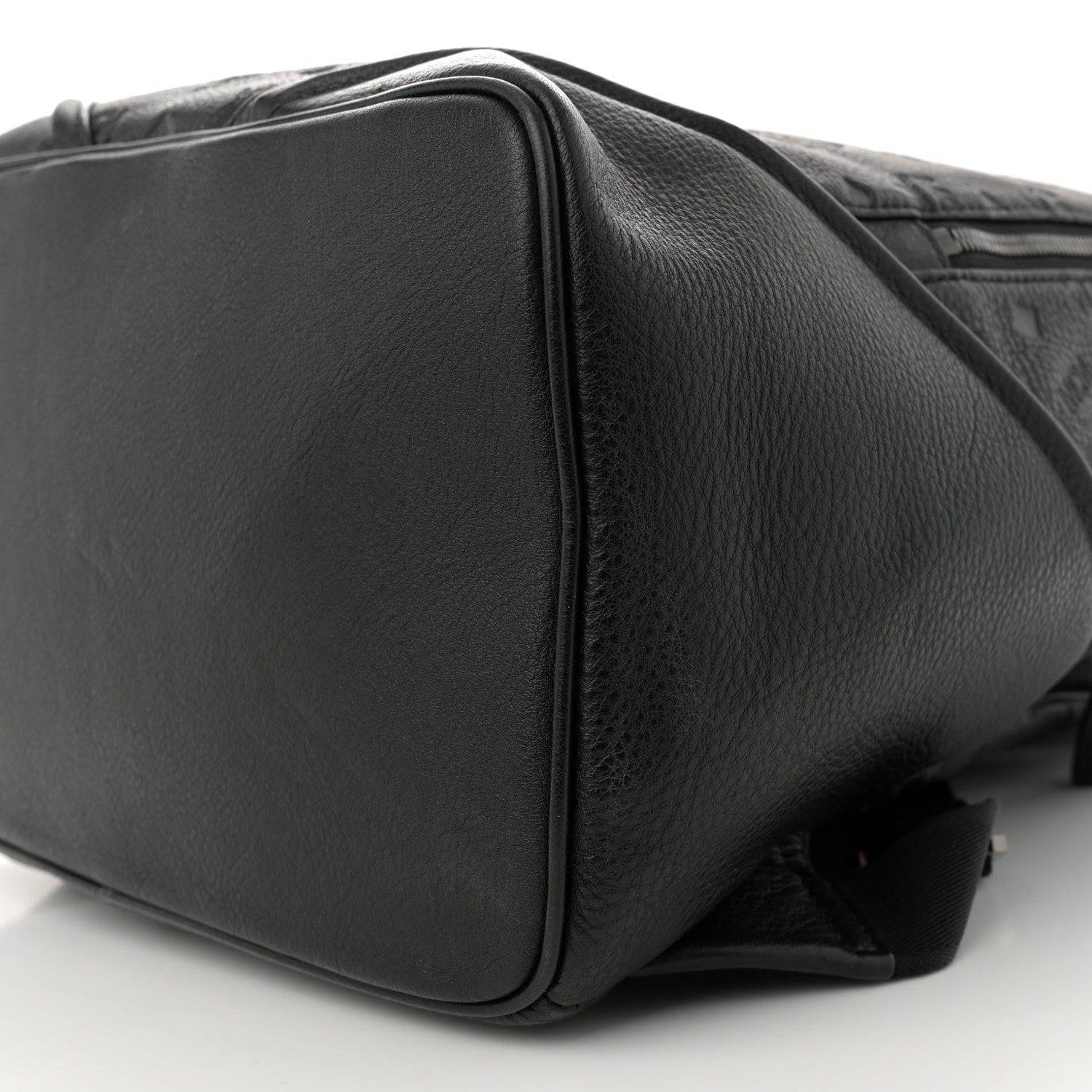 MCM Calfskin Ottomar Monogram Duke Backpack Black 9 of 13