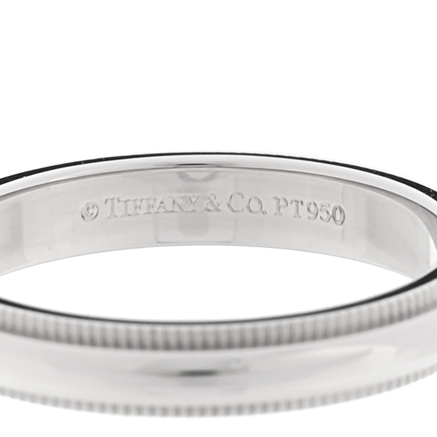 Platinum 3mm Together Milgrain Wedding Band Ring 50 5.25