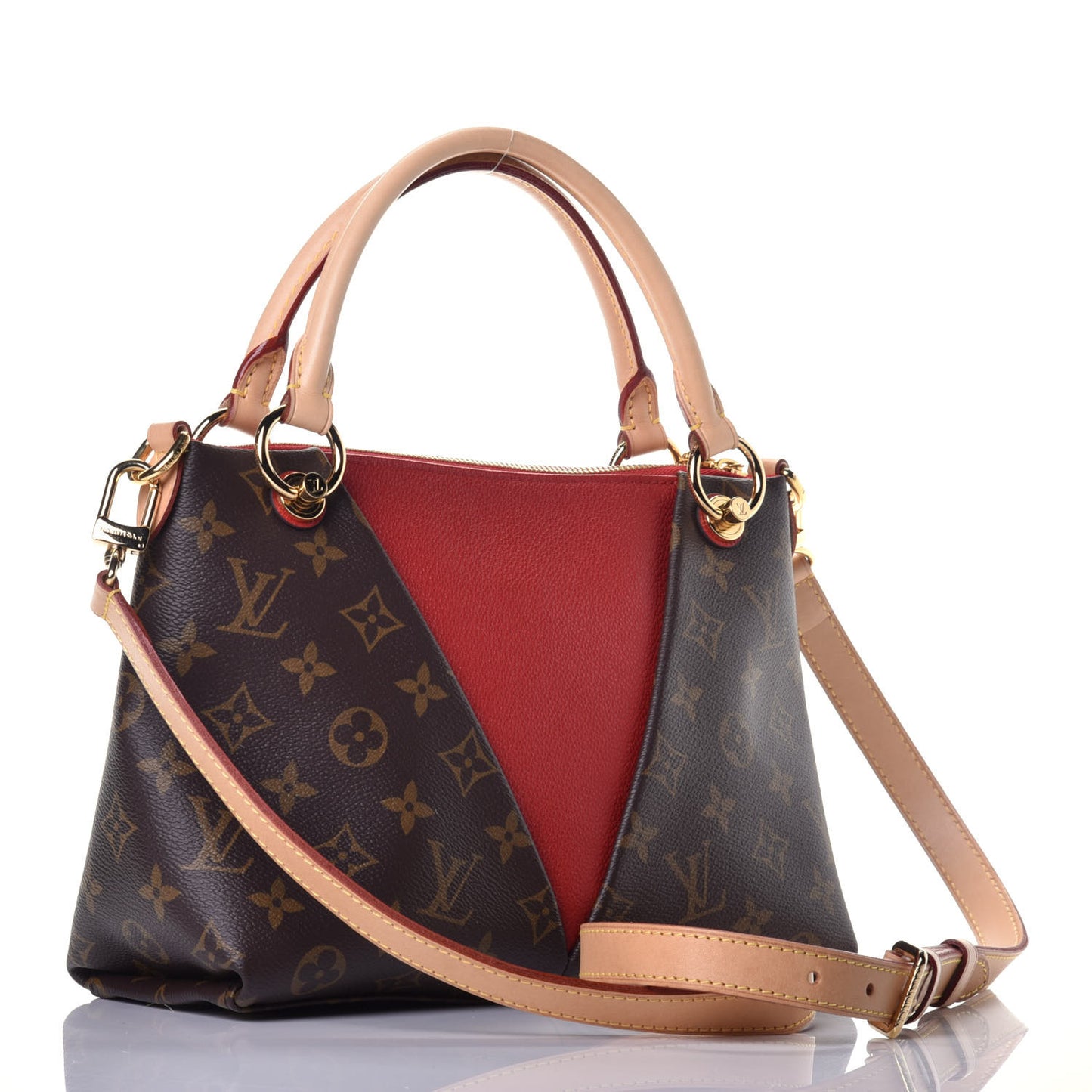 Monogram V Tote BB Cherry