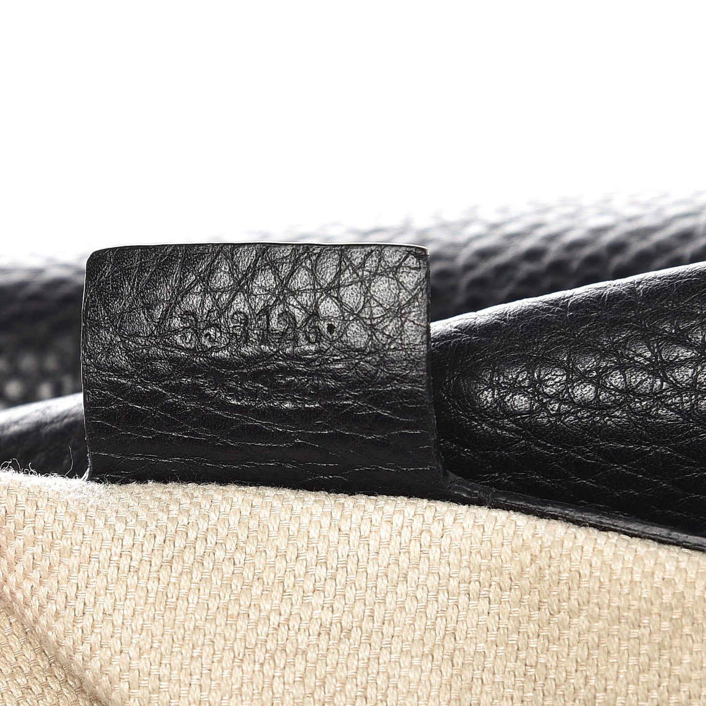 Pebbled Calfskin Medium Soho Bowler Black