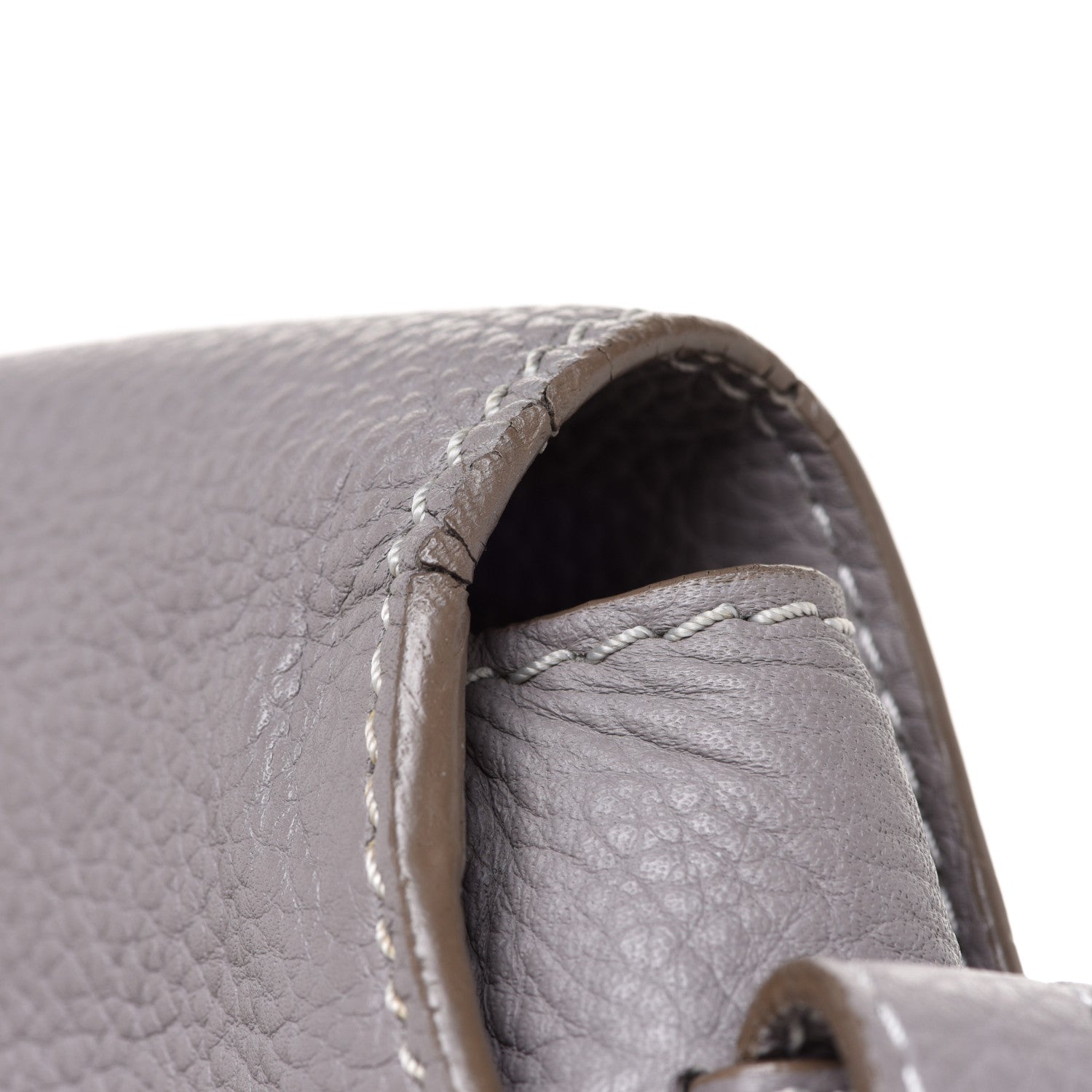Chloe Calfskin Mini Marcie Round Crossbody Bag Cashmere Grey 12 of 12
