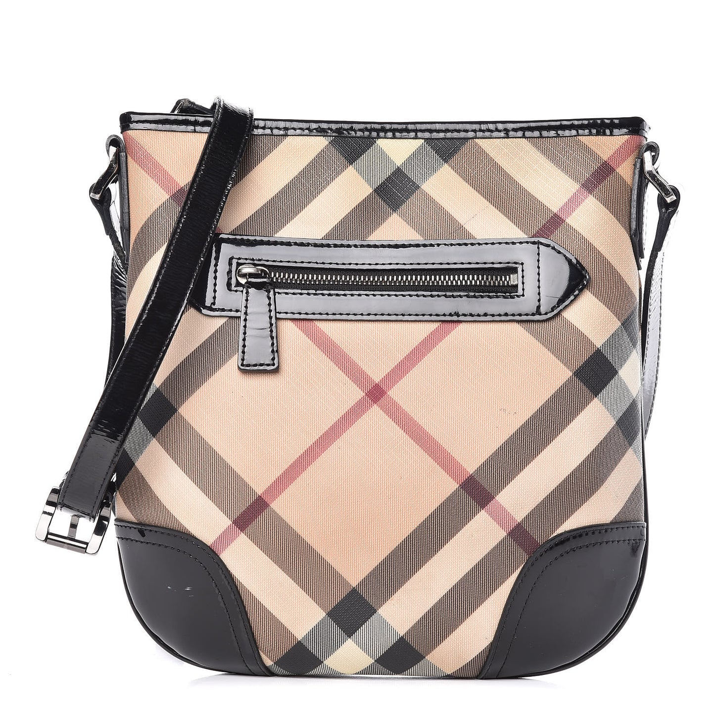 Supernova Check Small Dryden Crossbody Bag Black
