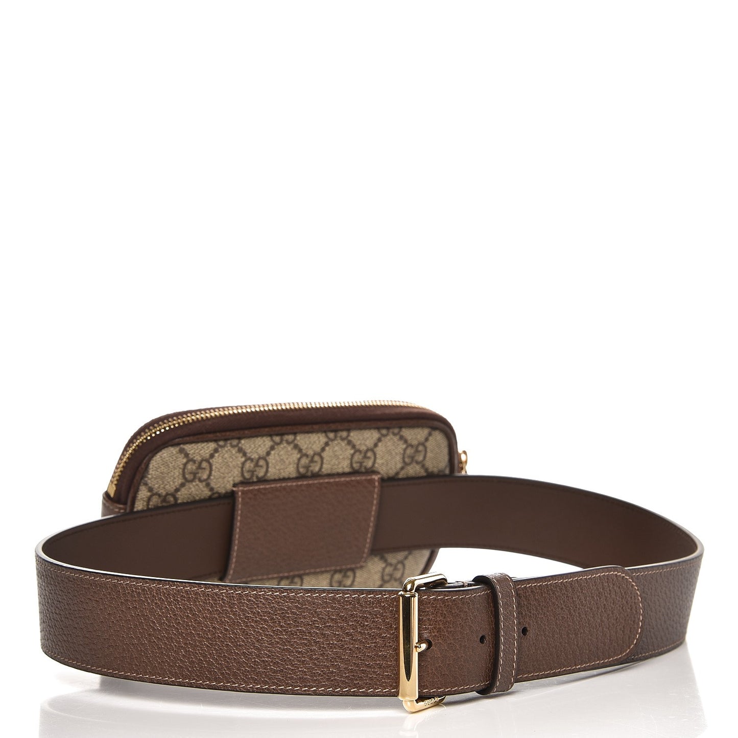 GG Supreme Monogram Ophidia Belted iPhone Case 85 34 Dark Brown