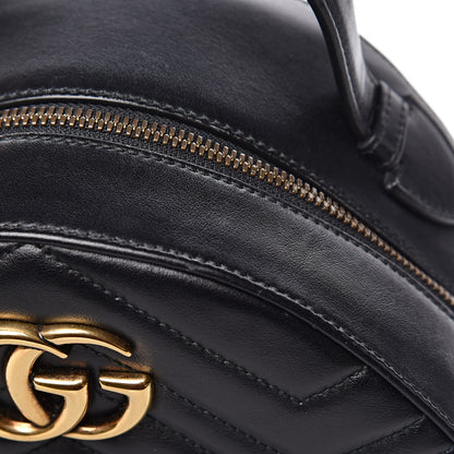 Gucci Calfskin Matelasse GG Marmont Backpack Black 9 of 12