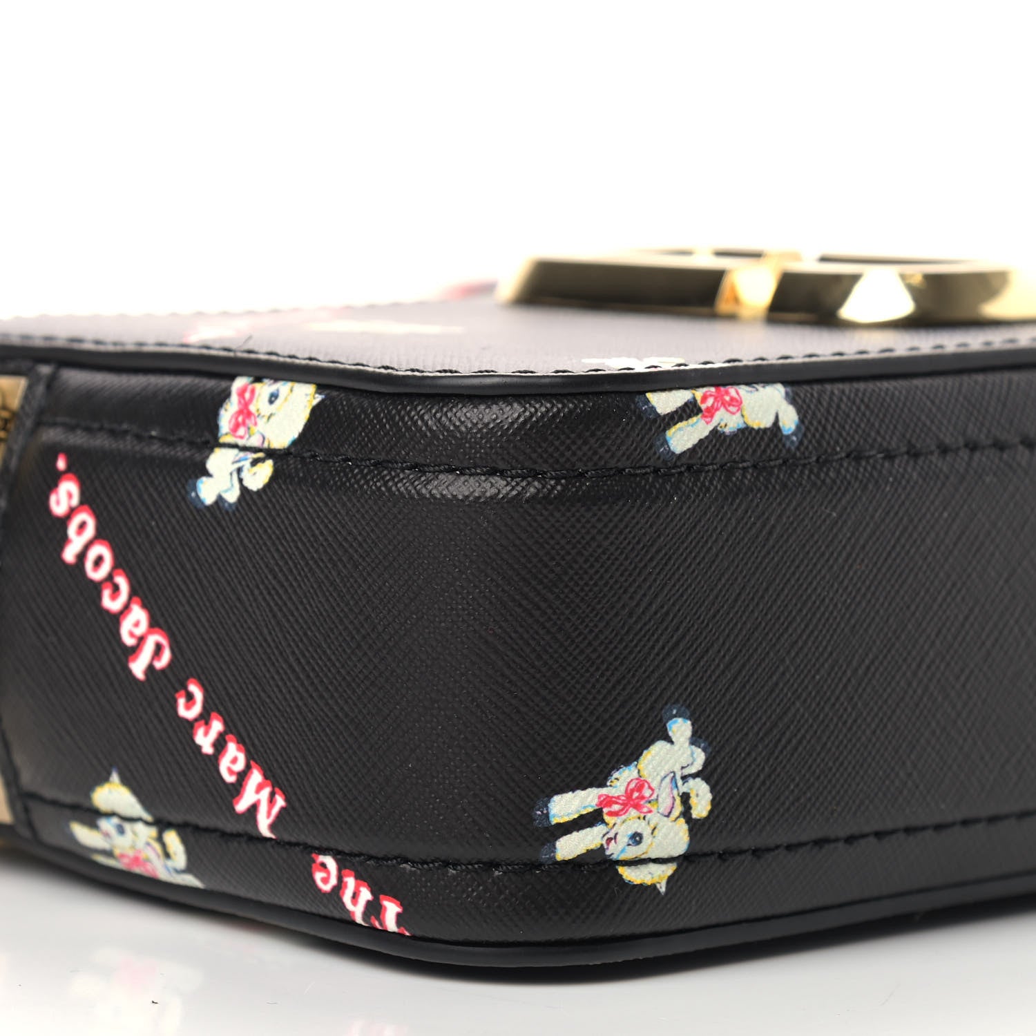 Marc Jacobs Saffiano Small My Life Is Crap Snapshot Camera Bag Black 9 of 10