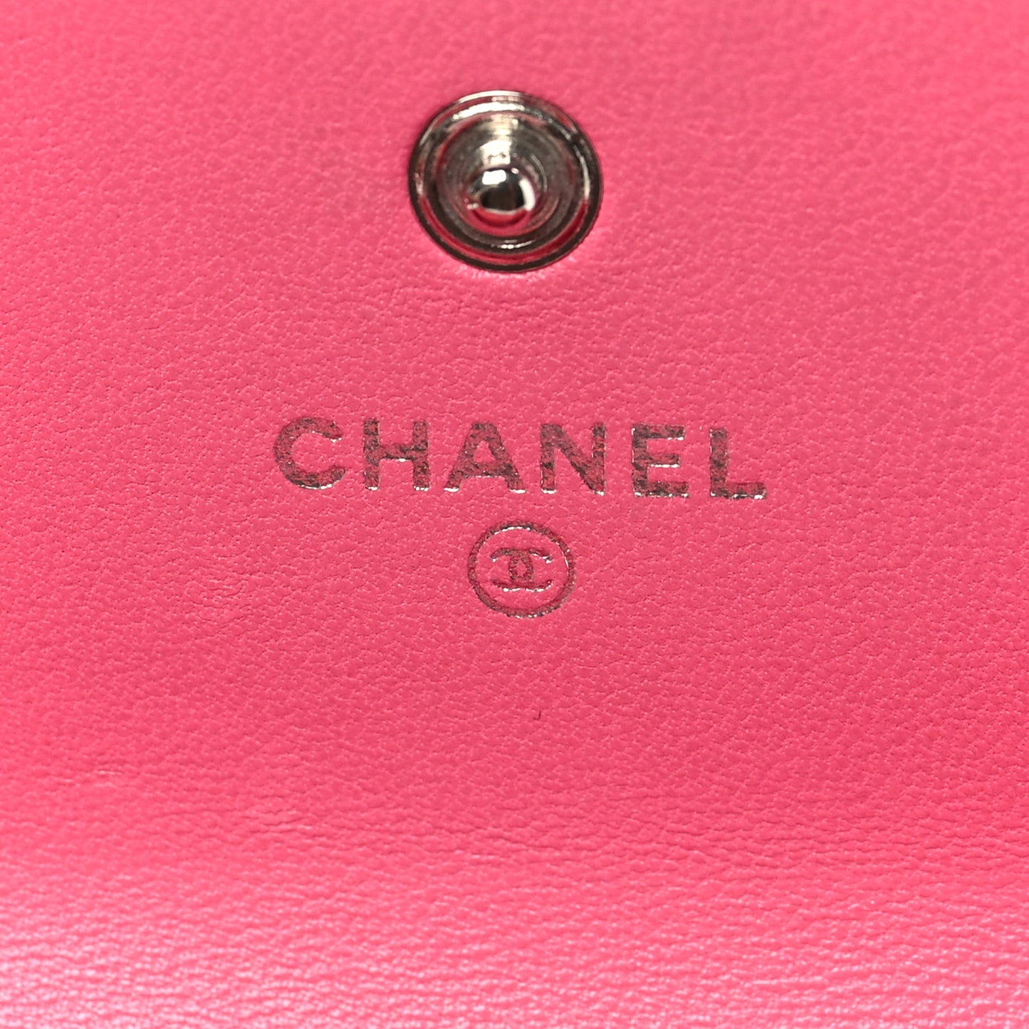 Lambskin Quilted Boy Flap Wallet Fuchsia