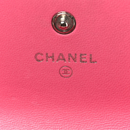 Chanel Lambskin Quilted Boy Flap Wallet Fuchsia 6 of 9