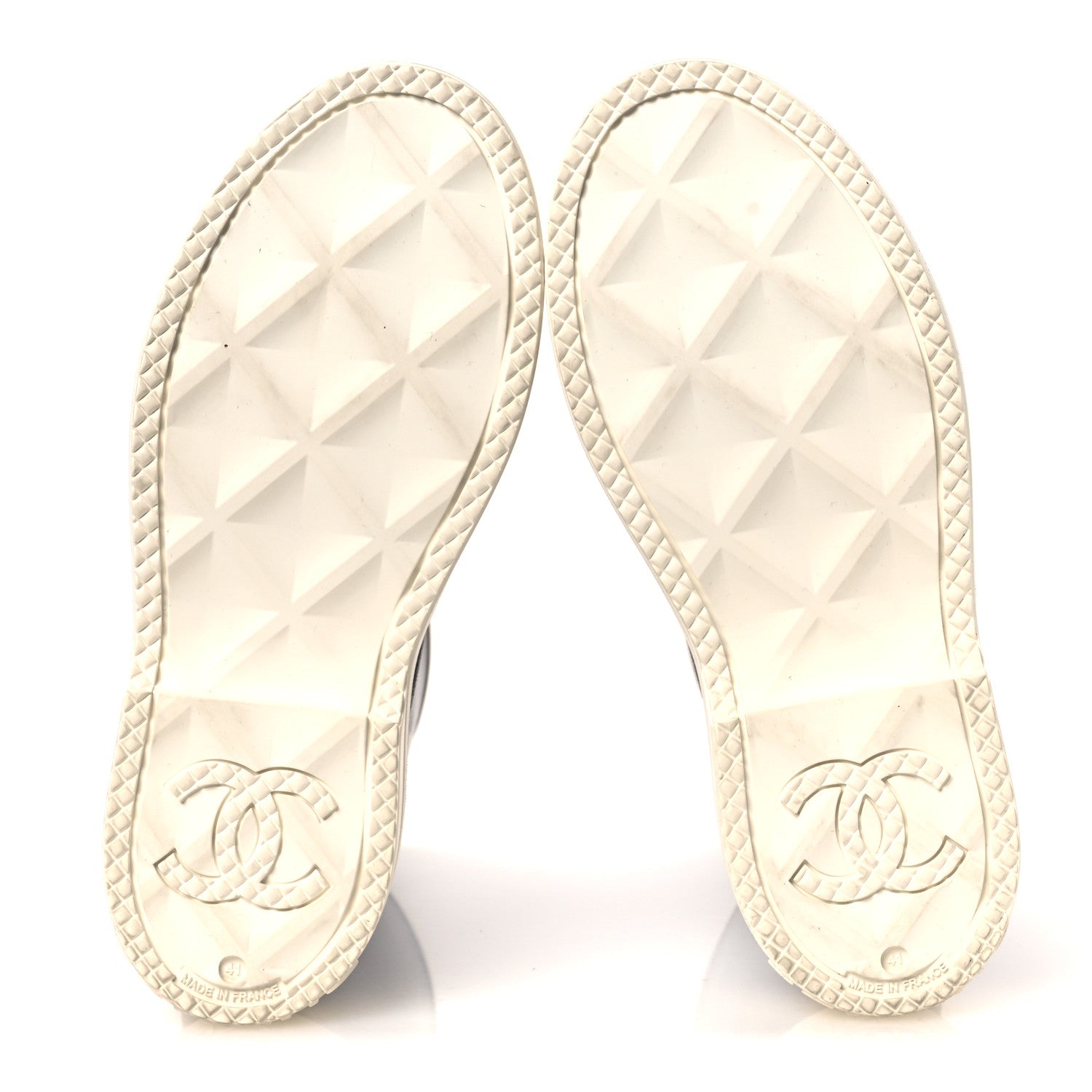 Chanel Caoutchouk CC High Boots 41 Black White 7 of 12