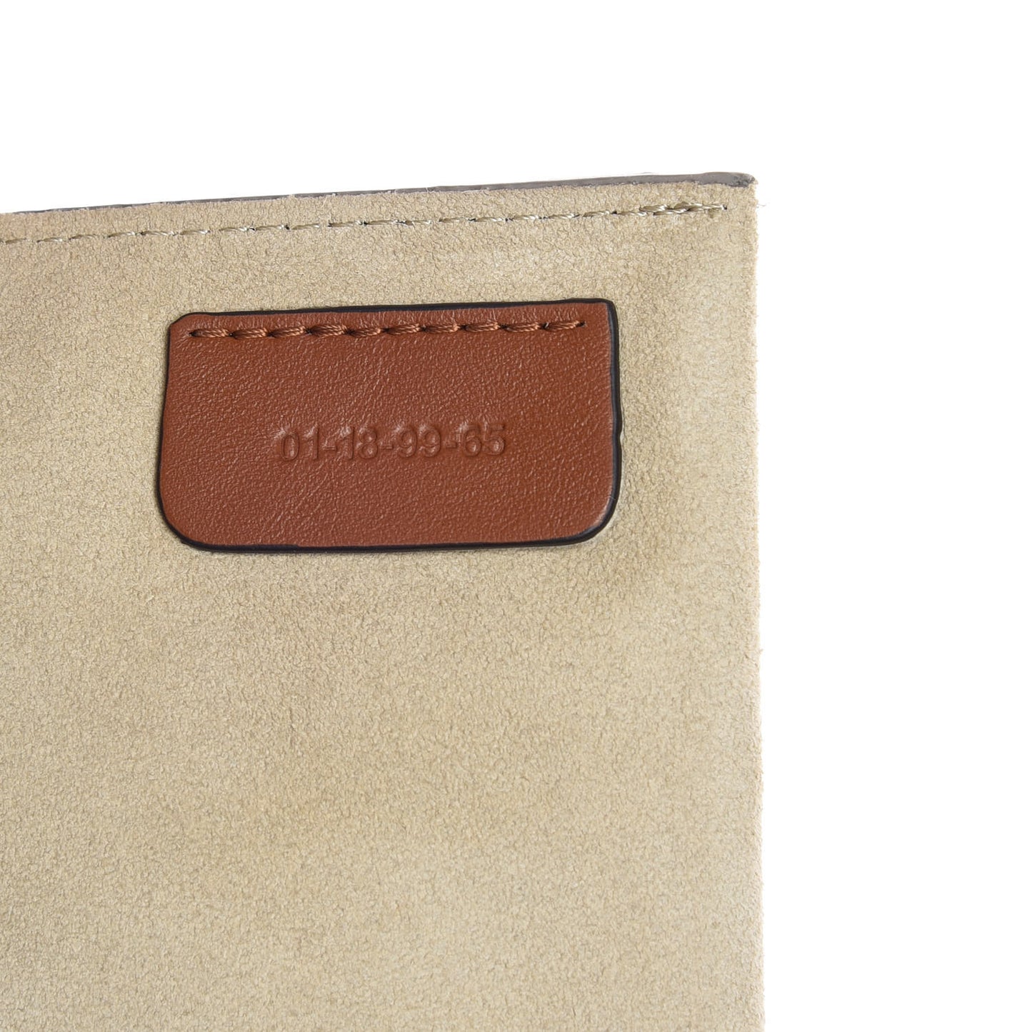 Suede Calfskin Small Faye Shoulder Bag Tobacco
