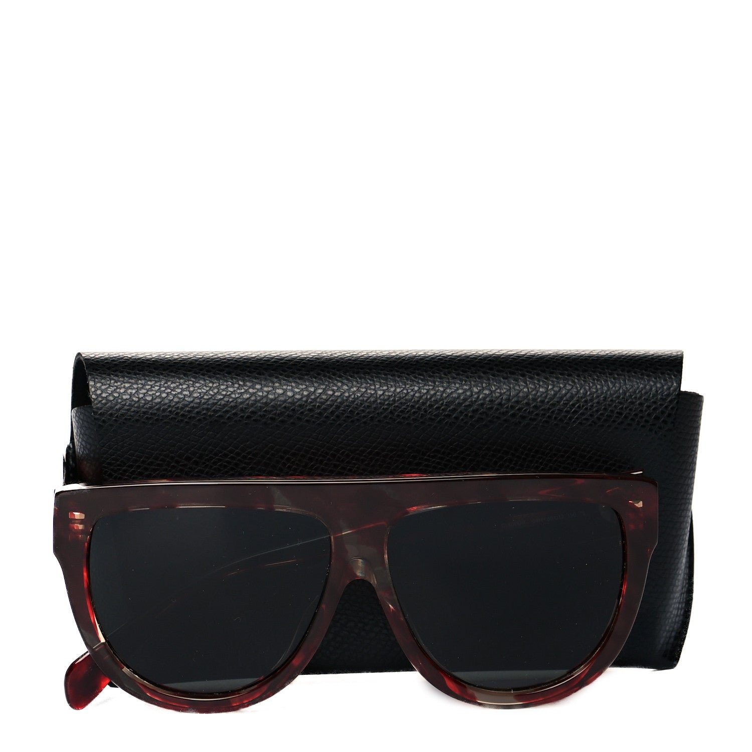 Celine Acetate Aviator Sunglasses CL 40001F Red Havana 8 of 8
