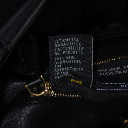 Fendi Nappa Mini Peekaboo Iconic Satchel Black 11 of 13