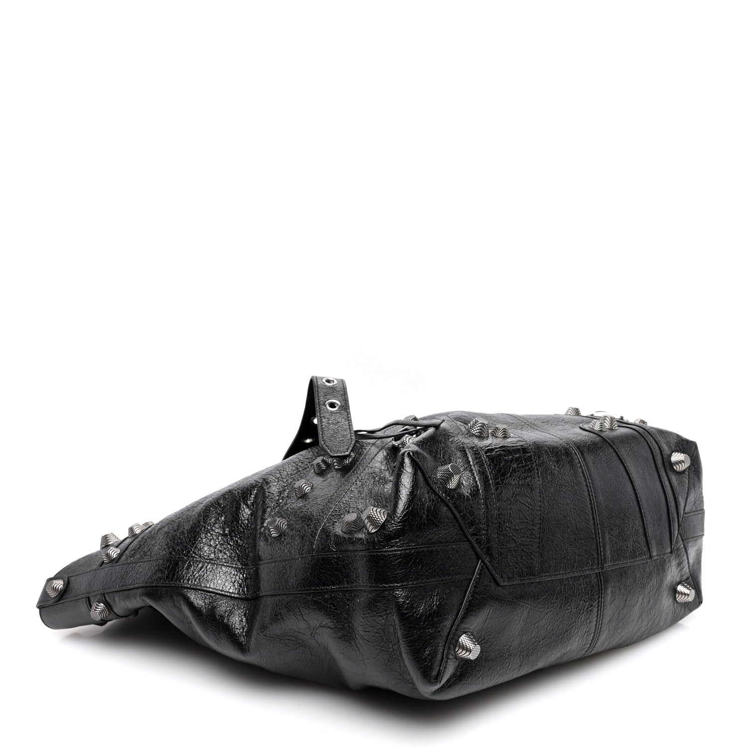 Balenciaga Agneau Arena Large Le Cagole Carry All Bag Black