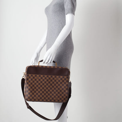 Louis Vuitton Damier Ebene Porte Ordinateur Sabana Computer Case 2 of 11