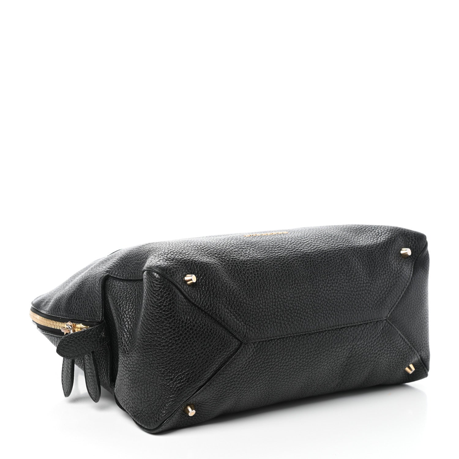 Burberry London Grainy Calfskin Small Greenwood Bowling Bag Black 4 of 9