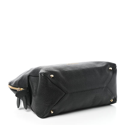 Burberry London Grainy Calfskin Small Greenwood Bowling Bag Black 4 of 9