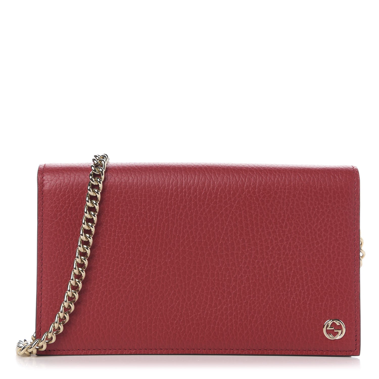 Gucci Dollar Calfskin Medium Betty Chain Wallet Tabasco 1 of 9