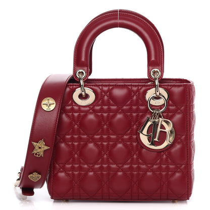 Christian Dior Lambskin Cannage Small My Lady Dior Red 1 of 7