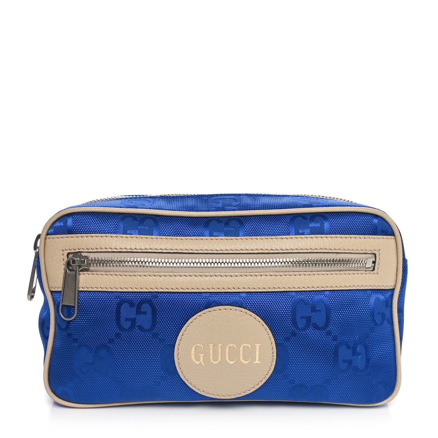 Gucci Econyl Nylon Monogram Off The Grid Belt Bag 95 38 Orient Blue New Plaster 1 of 10