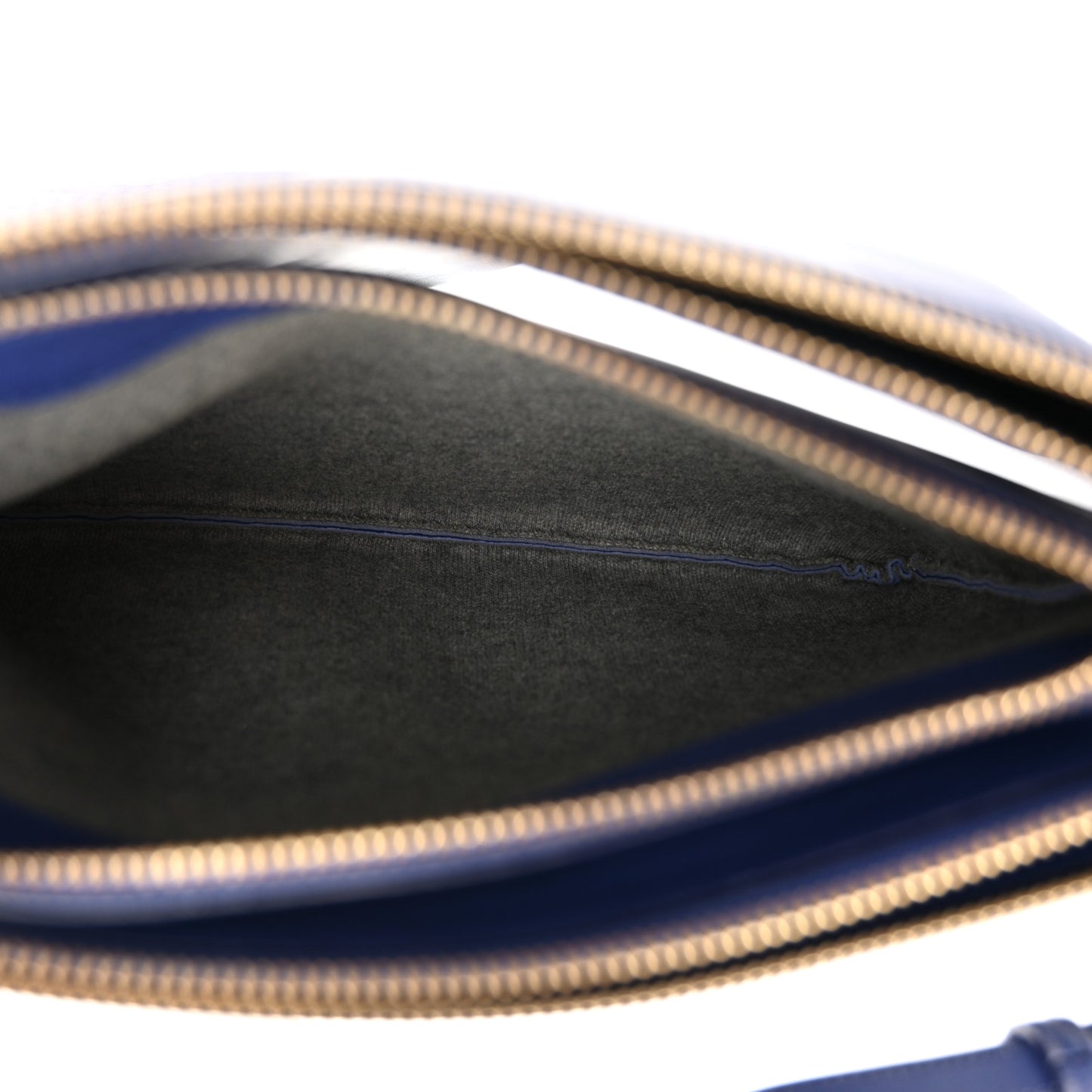 Lambskin Large Trio Crossbody Bag Indigo