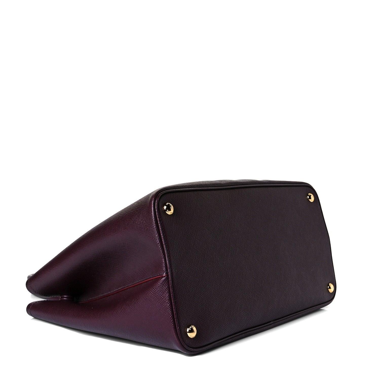 Prada Saffiano Cuir Large Double Bag Granato Scarlatto 4 of 9