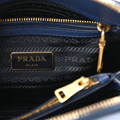 Prada Saffiano Lux Small Promenade Tote Bluette 7 of 9