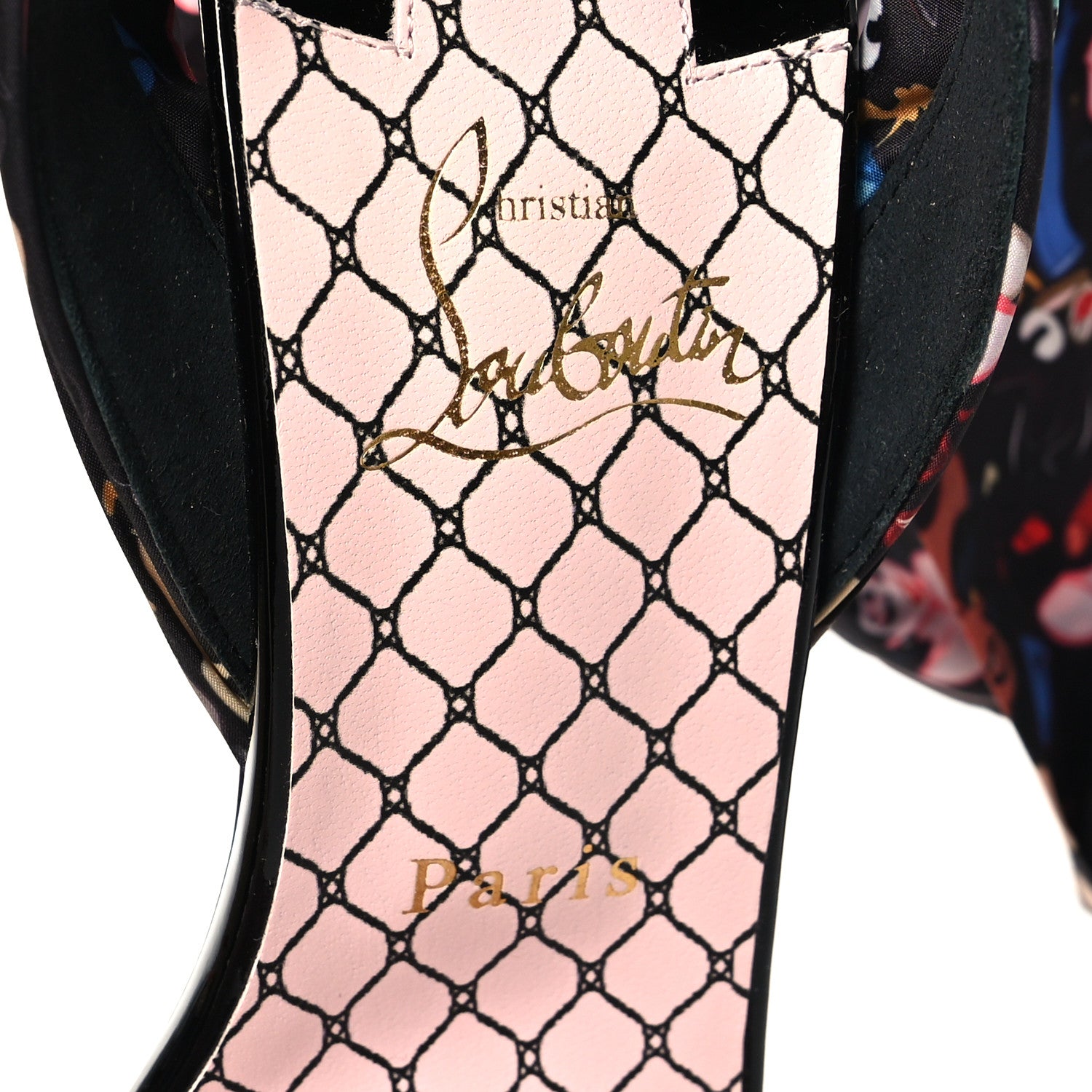 Christian Louboutin Patent Satin Fetish Du Desert 100 Sandal 39 Black 7 of 8