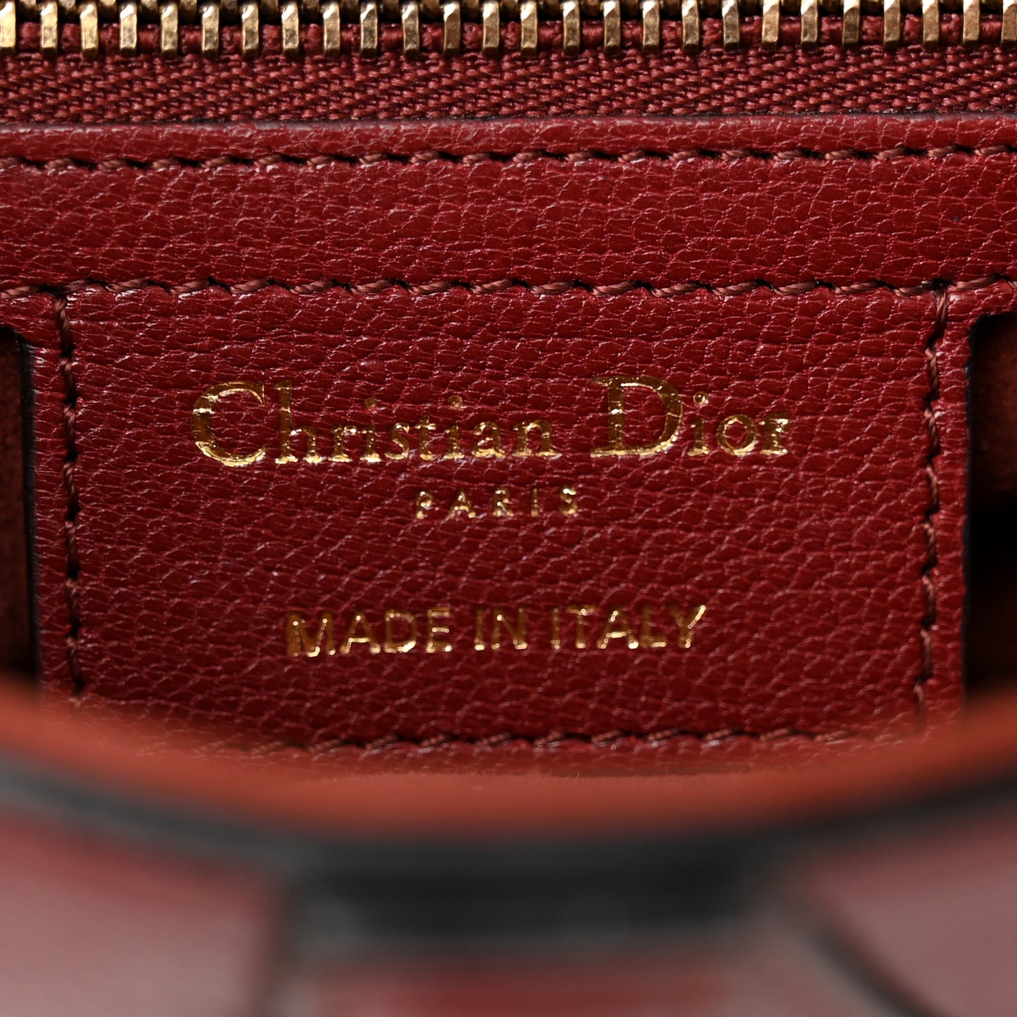Shiny Goatskin Saddle Bag Dark Red